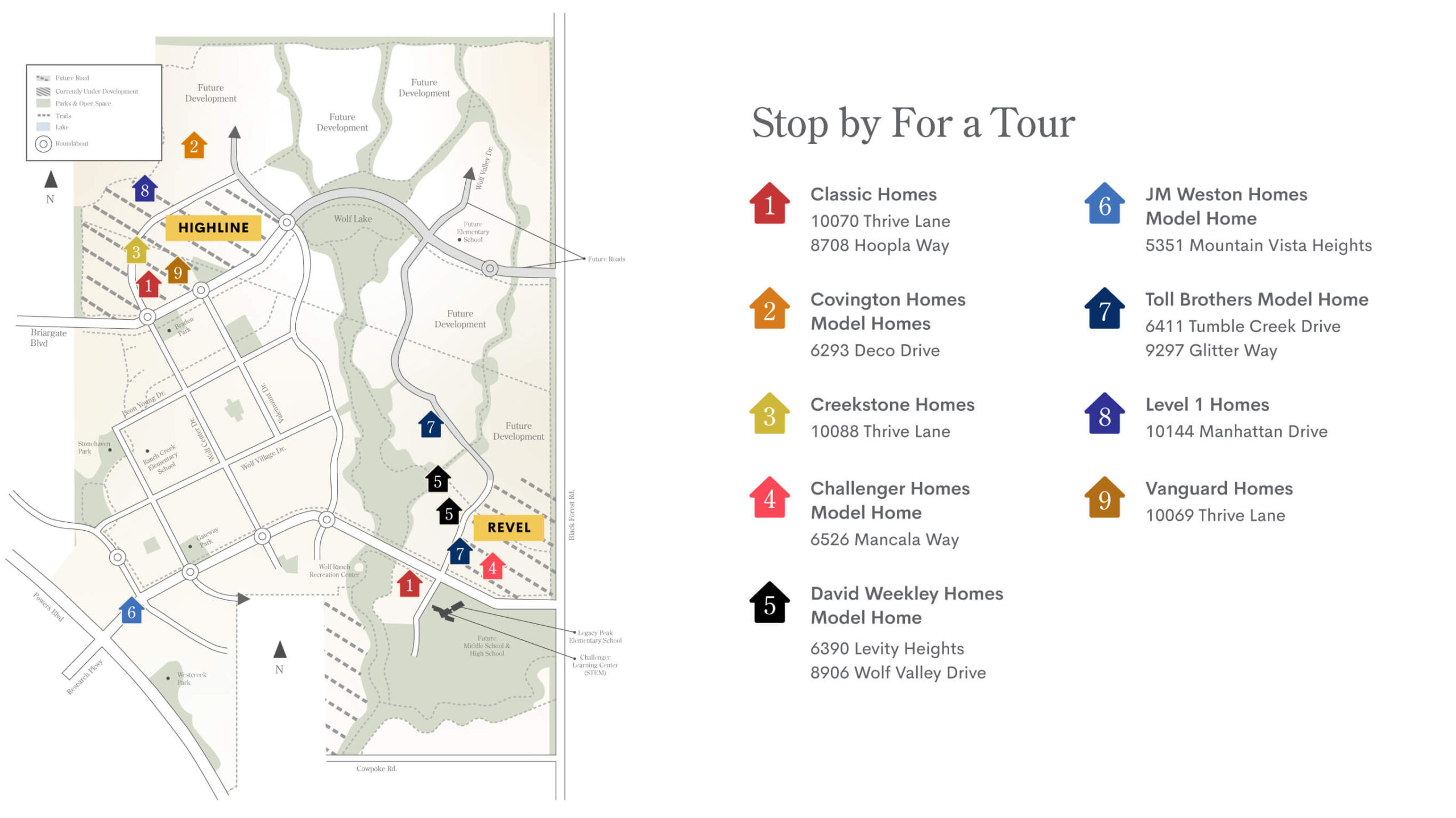 Model Home Map