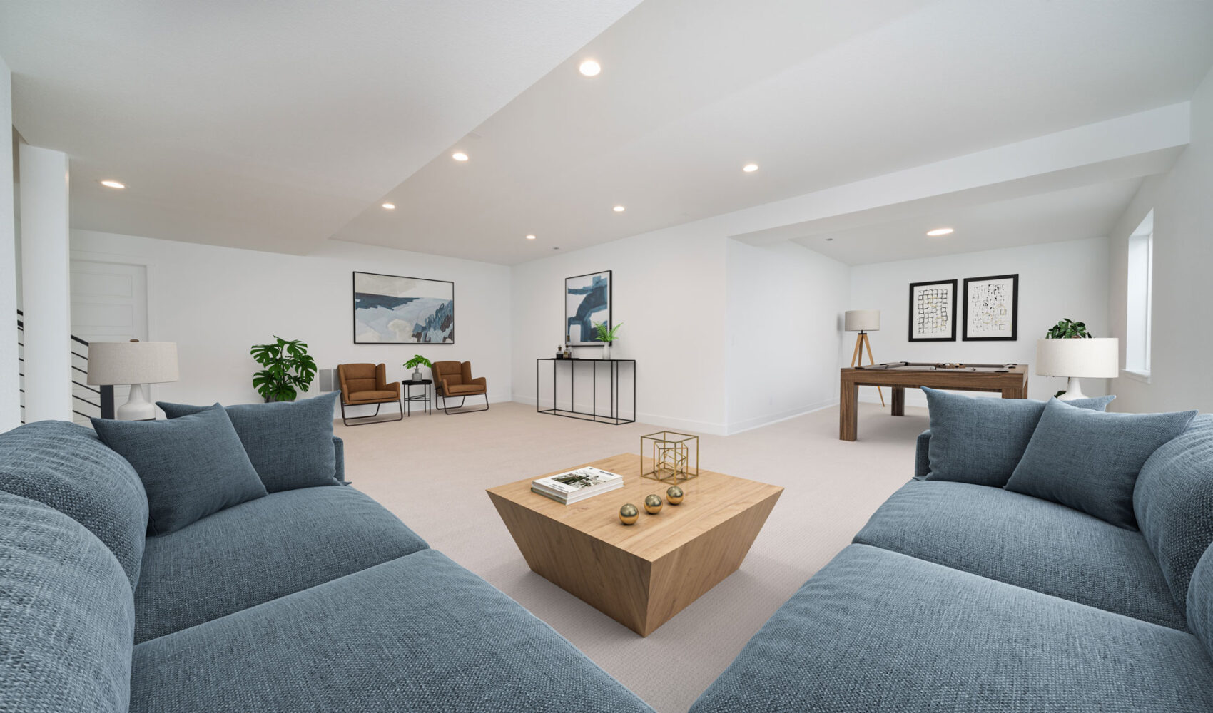Westport Model Staging Basement
