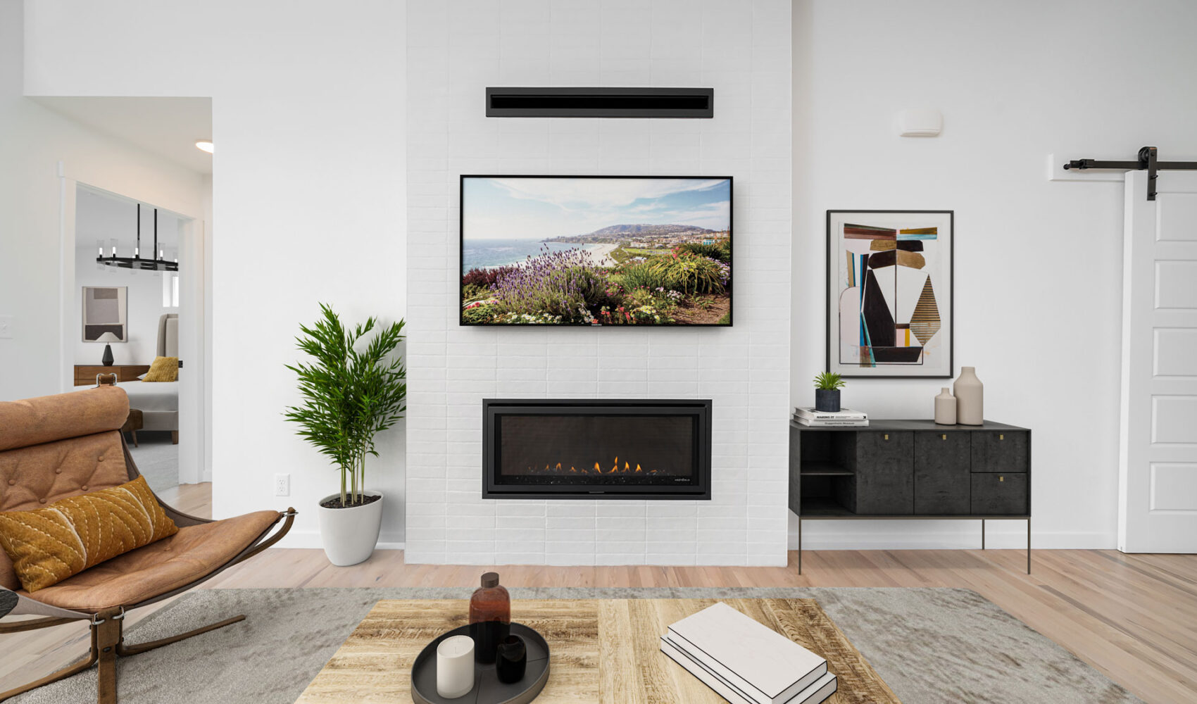 Westport Model Staging Fireplace
