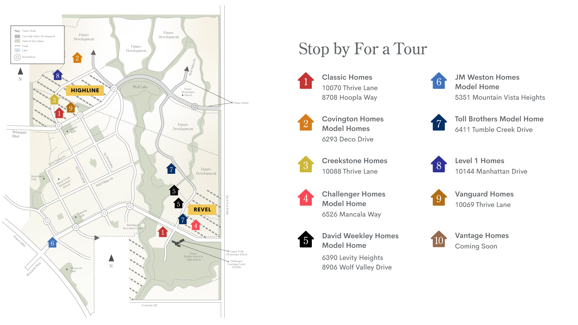 Model Home Map