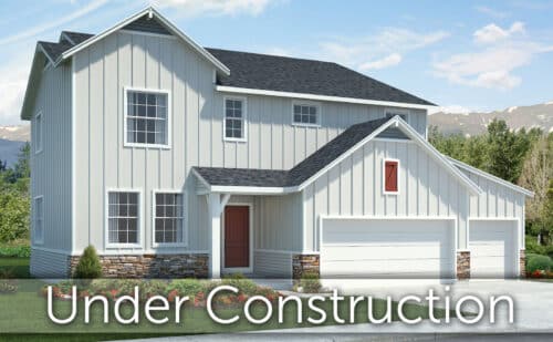 Rendering of home under construction