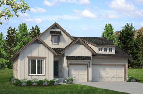 modern and spacious 2 story open-concept ranch plan
