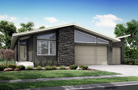 contemporary Daphne II home exterior