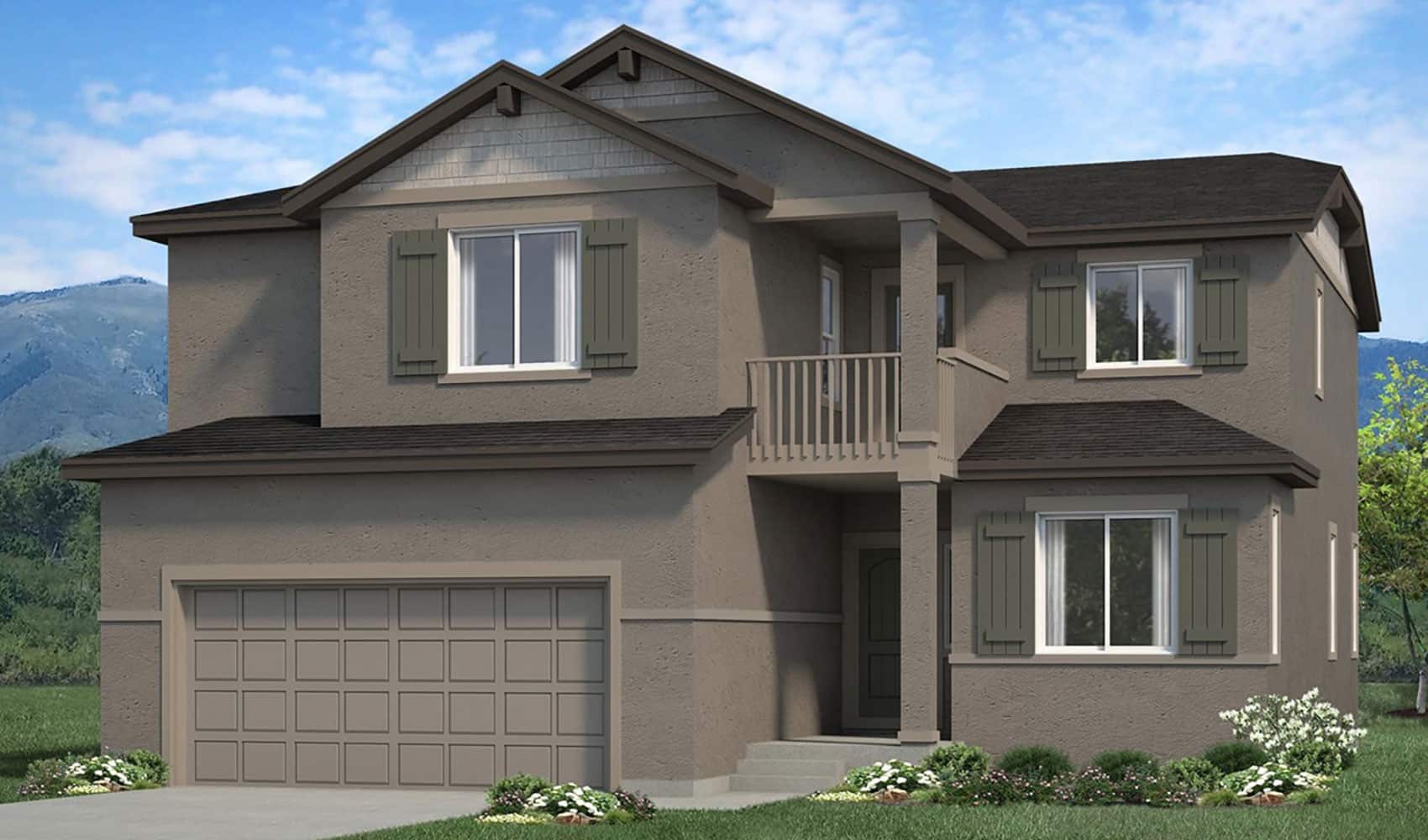 open-concept two-story floorplan at 8623 Noreen Falls drive