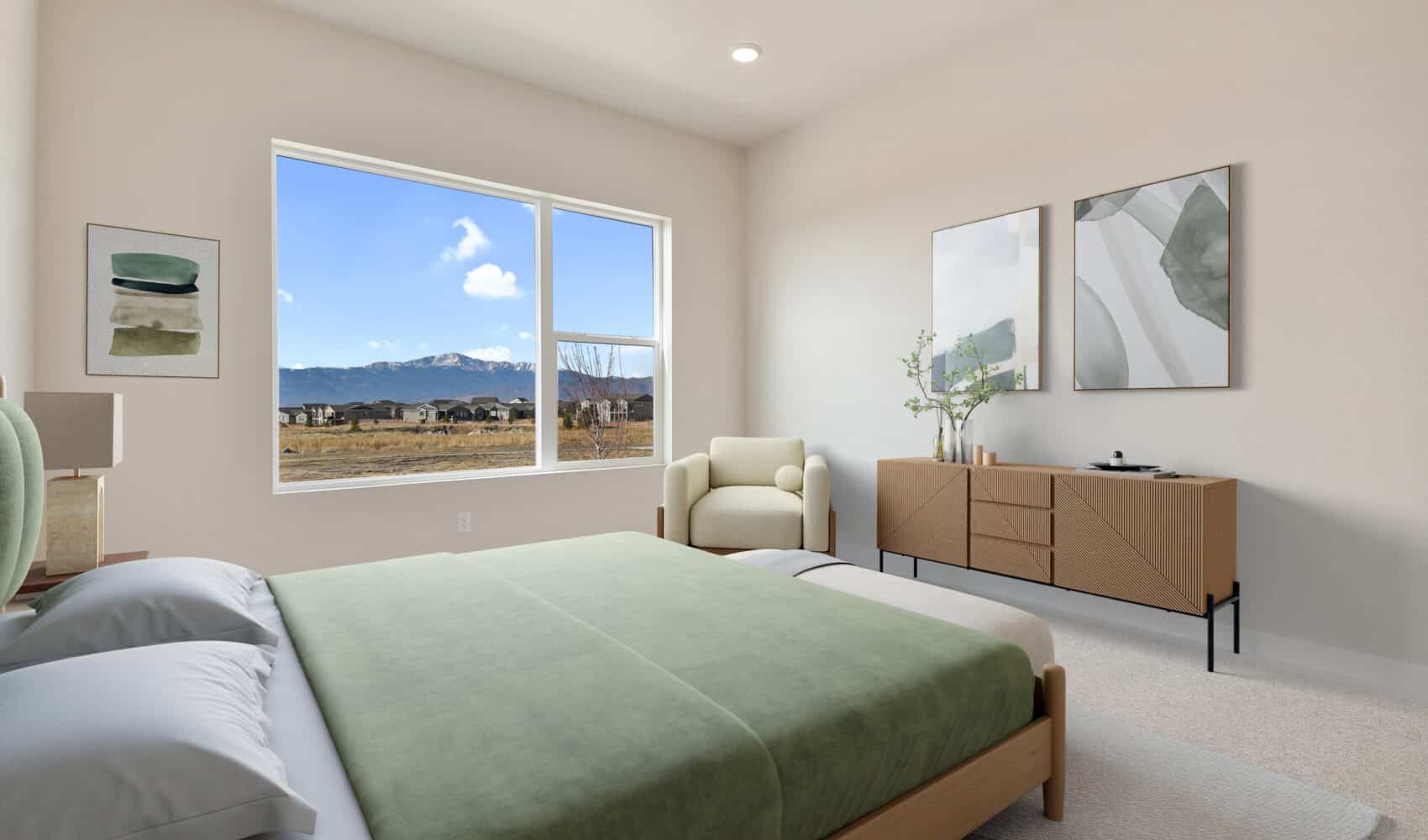 Ranch home with Pikes Peak views